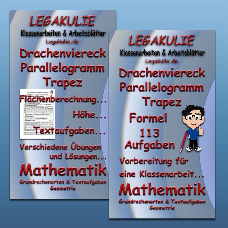 Legakulie Mathematik Geometrie Kegel Trapez Würfel Pyramide in Alzenau