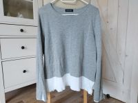 Repeat Pullover Pulli Shirt L 40 grau weiß Viskose Feinstrick Nordrhein-Westfalen - Herford Vorschau
