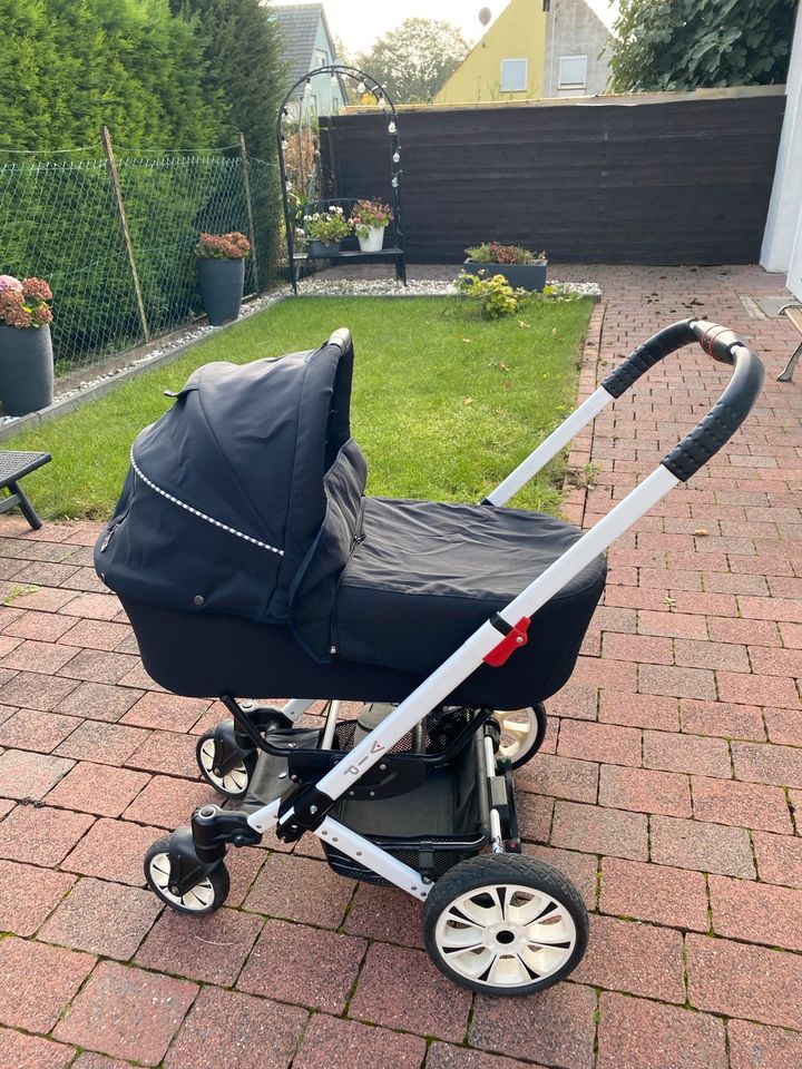 Kinderwagen, Hartan, Buggy, schwarz mit weiß in Ahlen