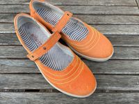 Riemchen Ballerinas Ricosta Orange Gr 35 mittel Hessen - Oestrich-Winkel Vorschau