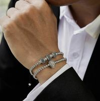 Armband 2er Set Totenkopf Elegant Unisex Herren Kugel Perlen Flex Baden-Württemberg - Öhringen Vorschau