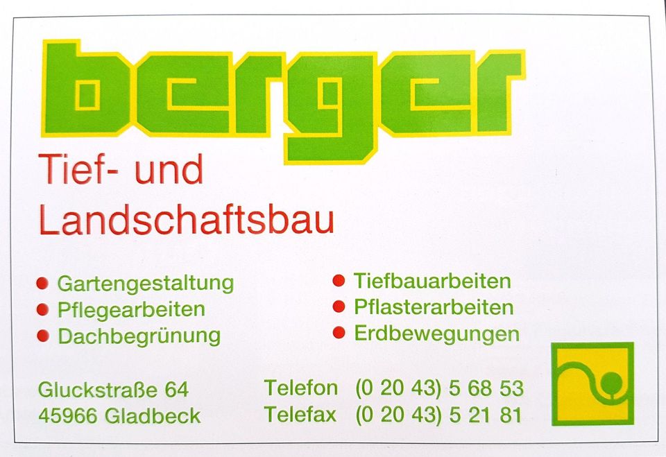 Landschaftsgärnter/Tiefbauer/Straßenbauer/Helfer in Gladbeck