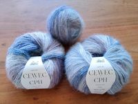 Kid Mohair Wolle Cewec Cph lila weiß blau Dolce 480 Hessen - Eltville Vorschau