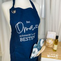 Personalisierte Schürze |  Kochschürze | Geschenk zum Geburtstag | Muttertag | Vatertag | Geschenk für Oma, Mama, Opa, Papa | Bei Oma... Niedersachsen - Elsfleth Vorschau