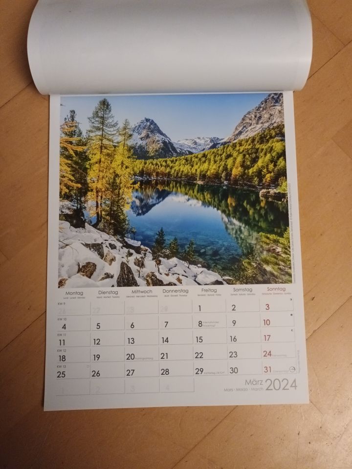 Wandkalender 2024 Alpen pur Berge Wand Kalender DINA4 ❤️NEU❤️ in Burgkirchen