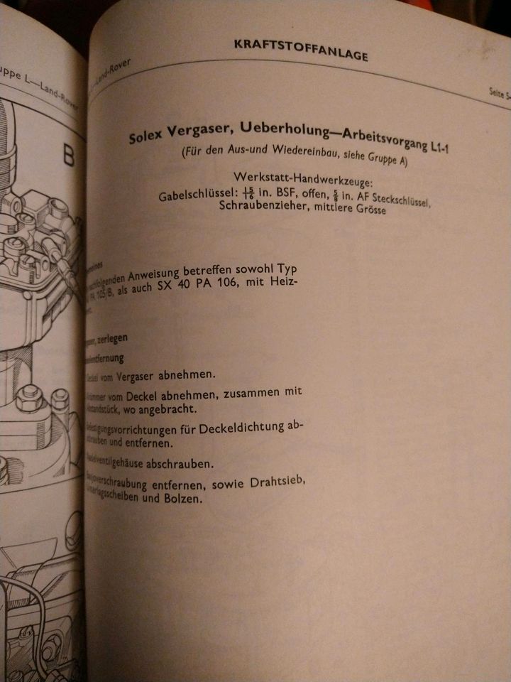 Land Rover Reparatur Anleitung Oldtimer Serien II in Übach-Palenberg