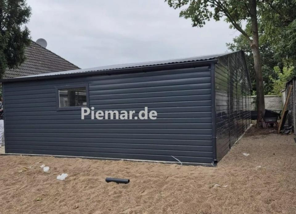 Blechgarage 8x6x2,85m Satteldach Garage Lager Schuppe | 25920 in Schwäbisch Hall