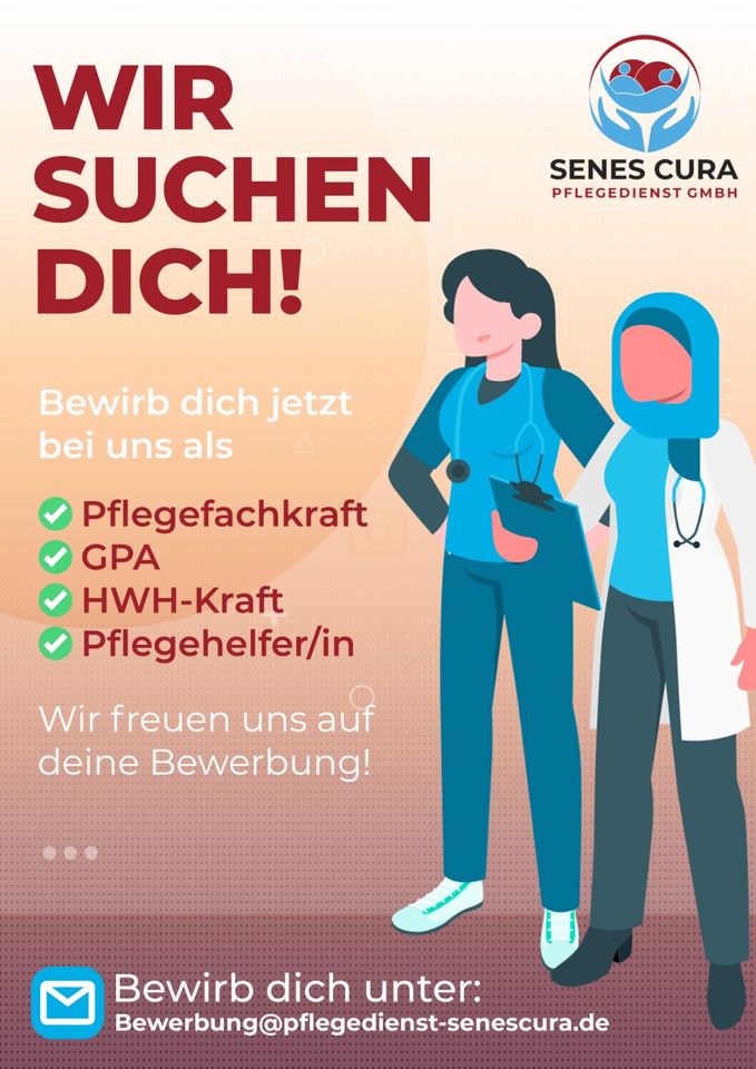 Quereinsteiger als Pflegehelfer/In oder Hauswirtschaftskraft in Hamburg