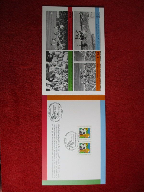 Briefmarken, Erinnerungsblatt Fußball WM 1994 in den USA in Lilienthal