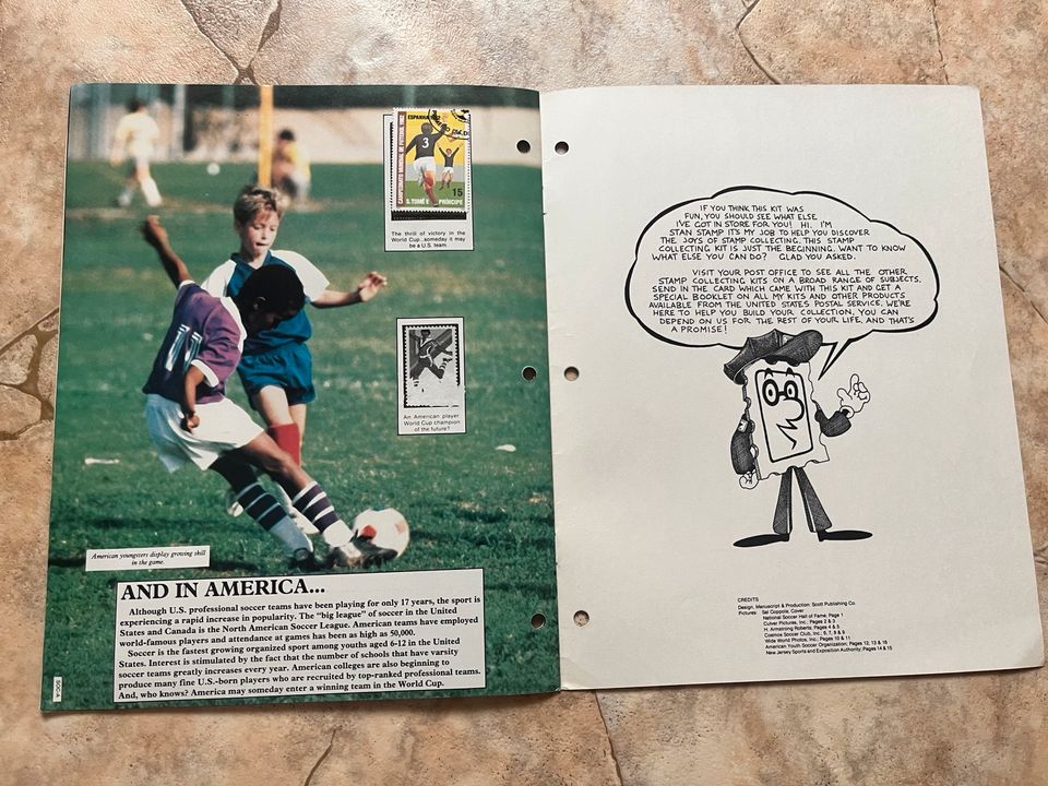 united states postal service Briefmarkenalbum Soccer in Düsseldorf