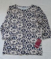 Bluse aus Viskose, beige/ blau, neu,  S Baden-Württemberg - Pforzheim Vorschau