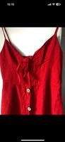 Sommerkleid rot minikleid Schleife Leinen Baumwolle S Trägerkleid Hannover - Vahrenwald-List Vorschau