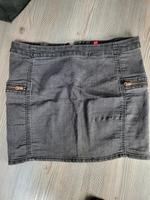 Grau schwarzer Jeansrock Sachsen - Limbach-Oberfrohna Vorschau