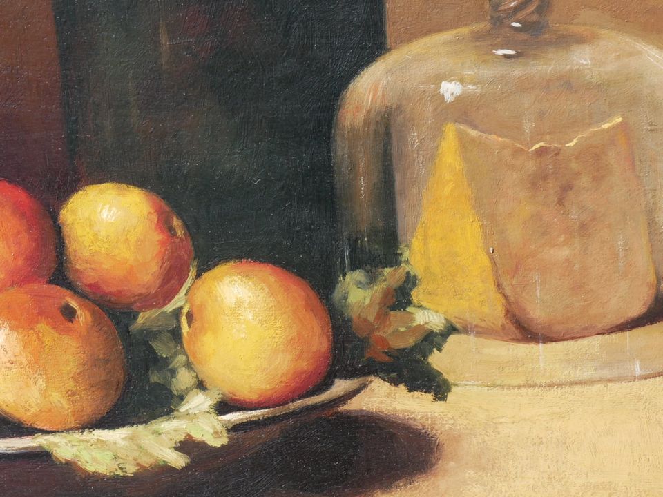 André Lanskoy - Bild - Stillleben - Käse/Obst/Glas - Ölgemälde in Hiltrup