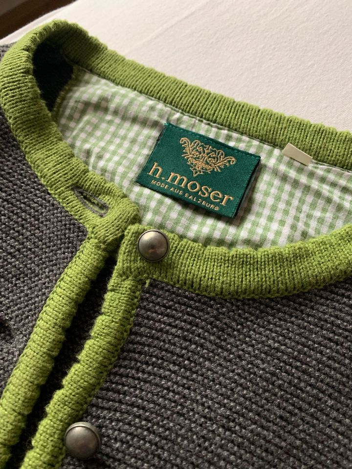 H. Moser Trachtenjacke Dirndljacke Damen Strick Gr. 34 in Neukirchen a Teisenberg