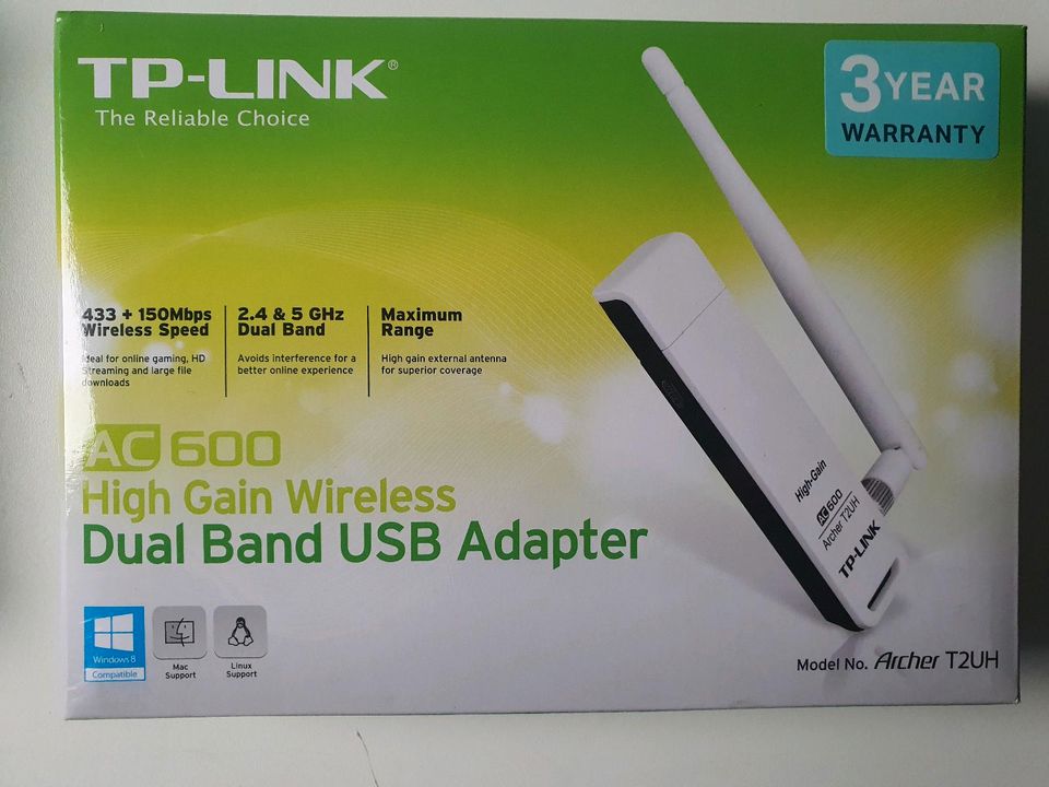 TP-LINK AC600 Dualband USB WLAN Adapter (Archer T2UH)  mit Ovp in Berlin