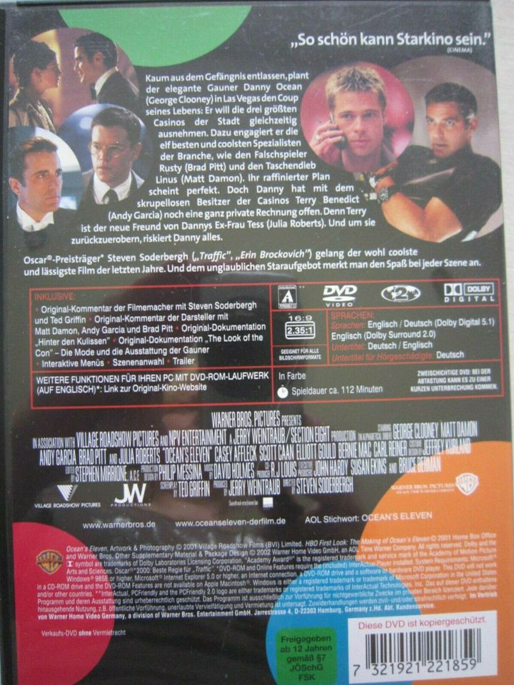 Ocean's Eleven -- Action/Komödie -- DVD in Mömlingen