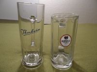 2 Biergläser/-krüge 0,5l Glas mit Griff Augsburger Brauereien Niedersachsen - Wolfsburg Vorschau