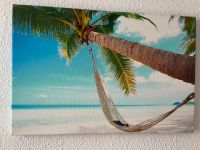 Keilrahmenbild Leinwand Strand Palme Urlaub ca 60x40 Sachsen-Anhalt - Halle Vorschau