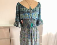 Boho Kleid Seide, Ibiza Style Paisley gold türkis lila Nordrhein-Westfalen - Wetter (Ruhr) Vorschau