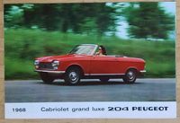 Peugeot 204 Cabrio Coupé - Prospekt Brochure Modelljahr 1968 frz. Eimsbüttel - Hamburg Rotherbaum Vorschau