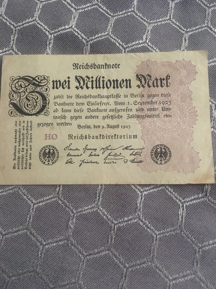 Reichsbanknote in Bremervörde