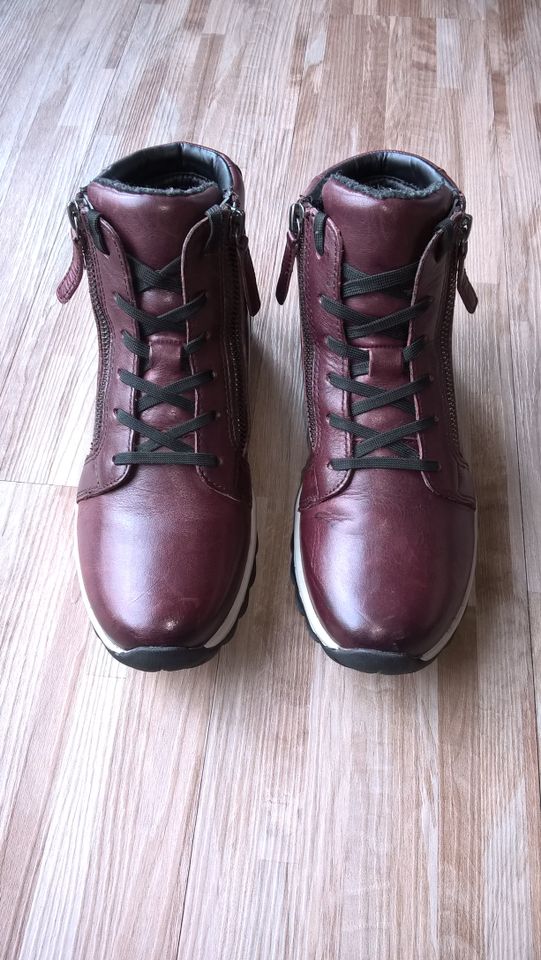 GABOR Rollingsoft Schnür-Boots Damen - 36 - bordeaux in Neuss