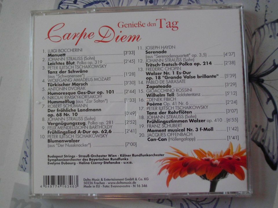 CD " Carpe Diem - Genieße den Tag " Gute-Laune Musik in Steinbergkirche