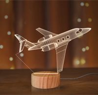 Flugzeug Nachtlicht Lampe led usb Holz warm weiß neu 3D lightzz Ludwigslust - Landkreis - Neustadt-Glewe Vorschau