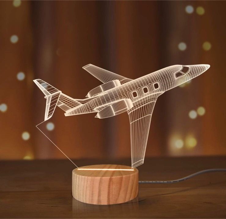 Flugzeug Nachtlicht Lampe led usb Holz warm weiß neu 3D lightzz in  Ludwigslust - Landkreis - Neustadt-Glewe | Lampen gebraucht kaufen | eBay  Kleinanzeigen ist jetzt Kleinanzeigen