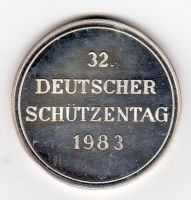 Medaille 32. deutscher schützentag 1983, Saarbrücken Baden-Württemberg - Freiburg im Breisgau Vorschau