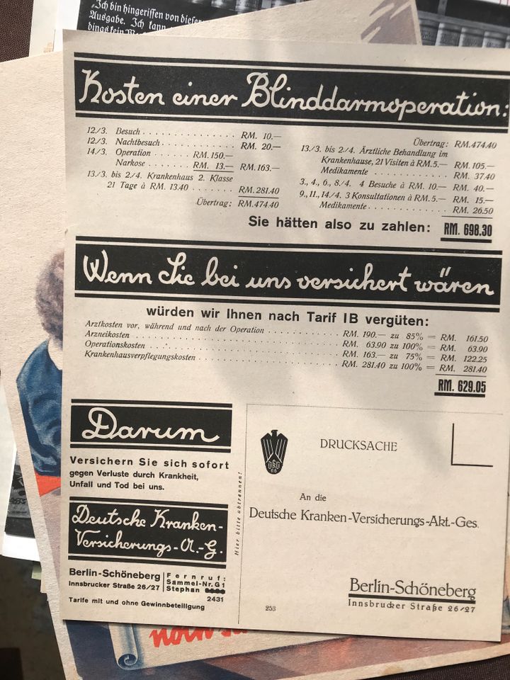 DR 25 Stk. alte Werbeprospekte aus den Jahren 1927 1929 1932 1933 in Ingolstadt