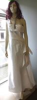 Brautkleid Abendkleid, ungetragen Gr 36 lang ivory Bautzen - Großpostwitz Vorschau