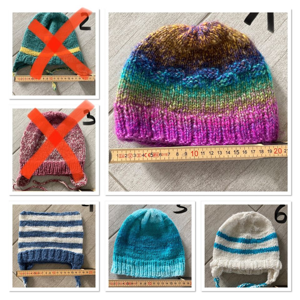 Strick Mützen, Handmade, selbst gestrickt, Wolle, ca Größe 68-74 in  Mecklenburg-Vorpommern - Stralsund | Babykleidung Größe 68 kaufen | eBay  Kleinanzeigen ist jetzt Kleinanzeigen