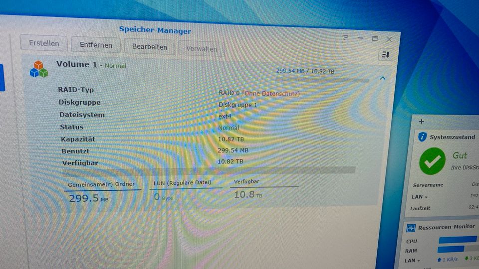 Nas Server Laufwerk Synology DS410j mit 3 Festplatten über 10 TB in München