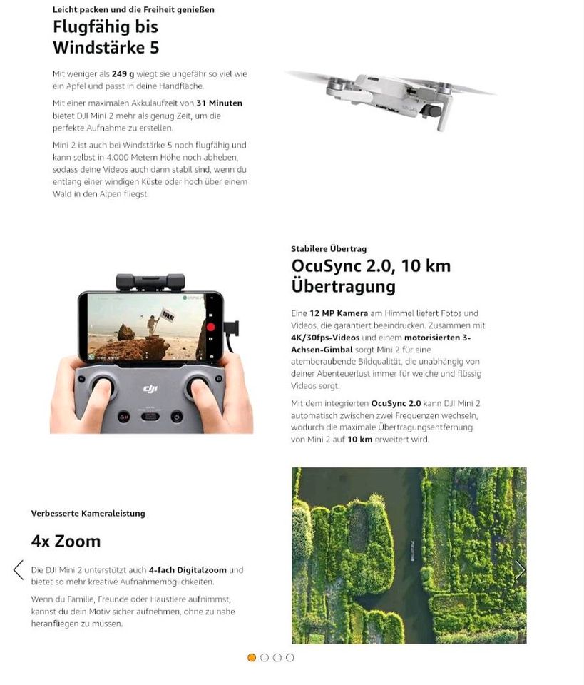 DJI Mini 2 Fly More Combo 4 K Kameradrone neu mit viel Zubehör! in Beverungen