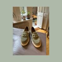 Rieker chunky Loafer 42 mint Schnalle Kette weiße Sohle Leder Nordrhein-Westfalen - Olsberg Vorschau