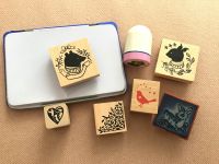 Stempel-Set Hase Rehkitz Bär Vogel Herz Ranken Schaf Leipzig - Knautkleeberg-Knauthain Vorschau