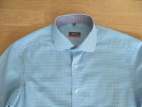 Eterna slim fit Hemd für Herren Gr. 40 blau weiß kariert Bayern - Ingolstadt Vorschau
