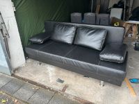 Kunstleder Schlafcouch in schwarz Nordrhein-Westfalen - Mönchengladbach Vorschau