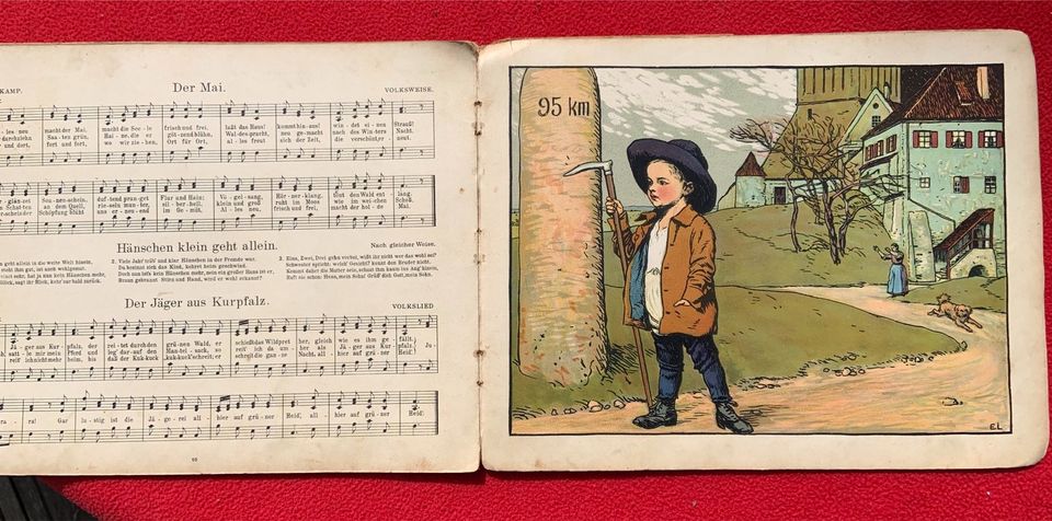 Antikes Kinderliederbuch in Lohnsfeld