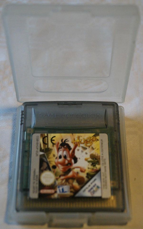 ORIGINAL Gameboy COLOR Spiel "HUGO" inkl. Hülle in Althüttendorf