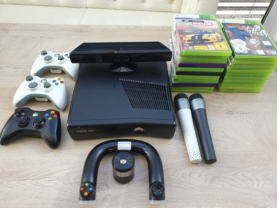 XBOX 360 SLIM 320GB + ZUBEHÖR in Lüdenscheid