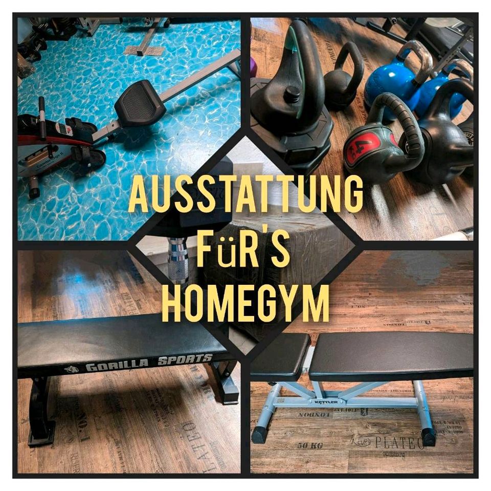 Homegym, Hantelbank kaufen Hantelscheiben Gewichte Fitnessgeräte in Langenselbold