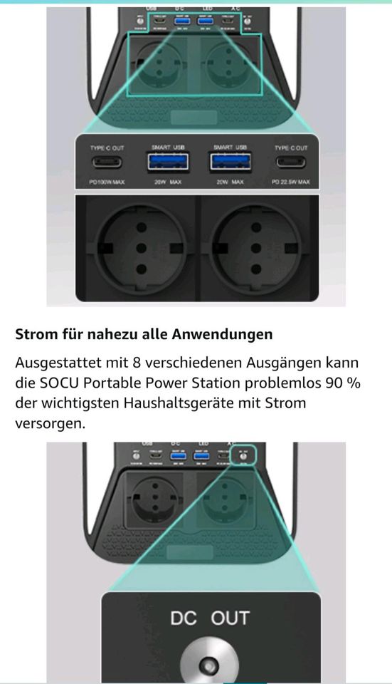 ⚡Neue Powerstation 1000Wh LiFePO4 1000W AC Mobiler Stromspeicher in Berlin