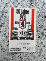 BVG Jubiläums-Fahrschein zum 50. Jahrestag Brandenburg - Brieselang Vorschau