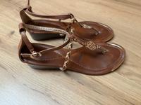 Platino • Schuhe • Sandalen • Gold / Cognac • Gr. 38 Bayern - Schongau Vorschau