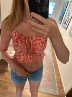 New Yorker kurzes Top Bauchfrei Croptop floral bunt pink Blumen S Baden-Württemberg - Sachsenheim Vorschau