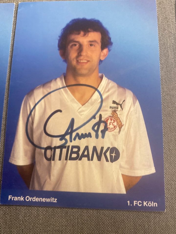 Autogrammkarten 1.FC Köln Ordenewitz,,Uwe Fuchs in Euskirchen