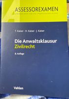 Kaiser Skript Anwaltsklausur Zivilrecht 8. Auflage 2019 Dresden - Äußere Neustadt Vorschau